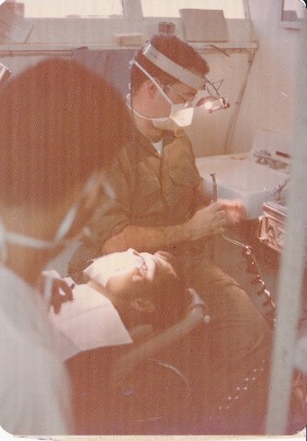 Dr. Griffin Murphey serving as a U.S. Navy dental officer attached to the U.S. Marine Corps